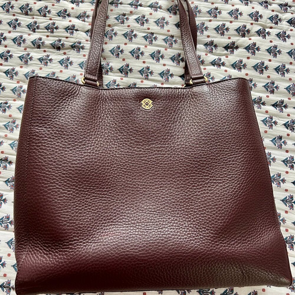 Dagne Dover Allyn Medium Tote in Oxblood